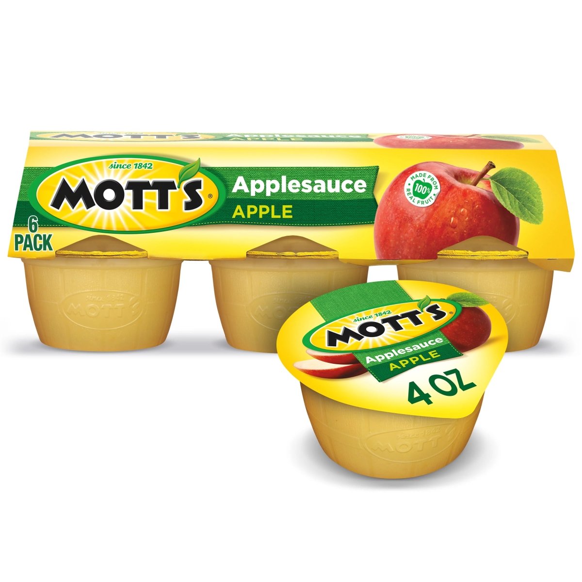 MOTTS APPLE SAUCE ORIGINAL 6/4 OZ - SUPERMIX