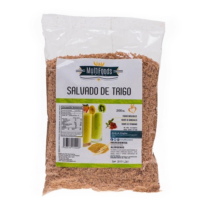 MULTIFOODS SALVADO DE TRIGO 200 GR - SUPERMIX
