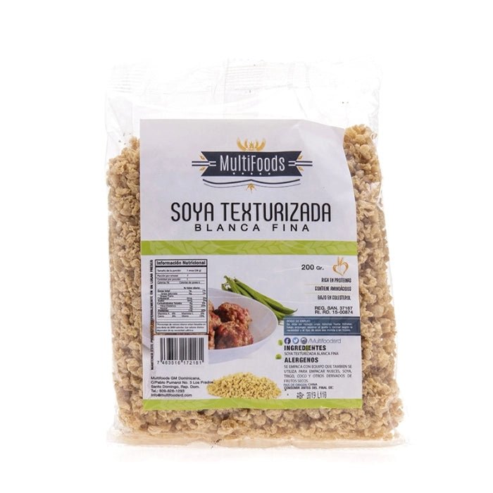 MULTIFOODS SOYA TEXTURIZADA (BLANCA FINA) 200 GR - SUPERMIX