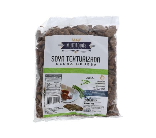 MULTIFOODS SOYA TEXTURIZADA (NEGRA GRUESA) 200 GR - SUPERMIX