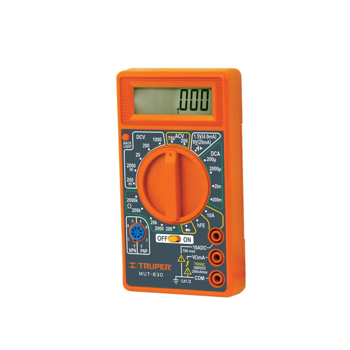 MULTIMETRO DIGITAL MUT - 830 TRUPER. - SUPERMIX
