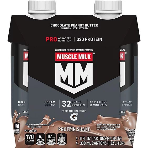 MUSCLE MILK PRO RTD CHOCOLATE PEANUT BUTTER 11OZ - SUPERMIX