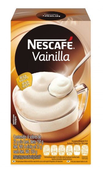 NESCAFE CAPPUCCINO VAINILLA 6 SOBRES/150 GR - SUPERMIX