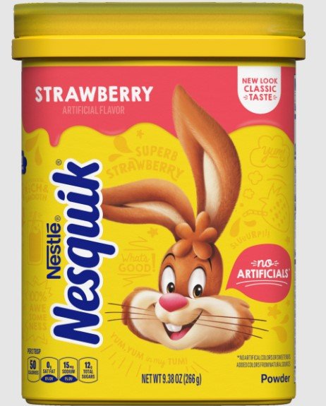 NESQUIK SABORIZANTE EN POLVO SABOR FRESA 400 GR - SUPERMIX