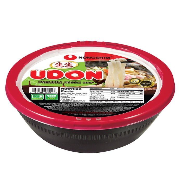 NONGSHIM UDON BOWL SOPA DE FIDEO CON VEGETALES 276 G - SUPERMIX