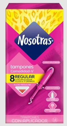 NOSOTRAS TAMPON CON APLICADOR CHIC REGULAR 8 - SUPERMIX