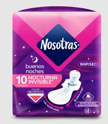 NOSOTRAS TOALLAS BUENAS NOCHES ULTRAINVISIBLE SUAVESEC - SUPERMIX