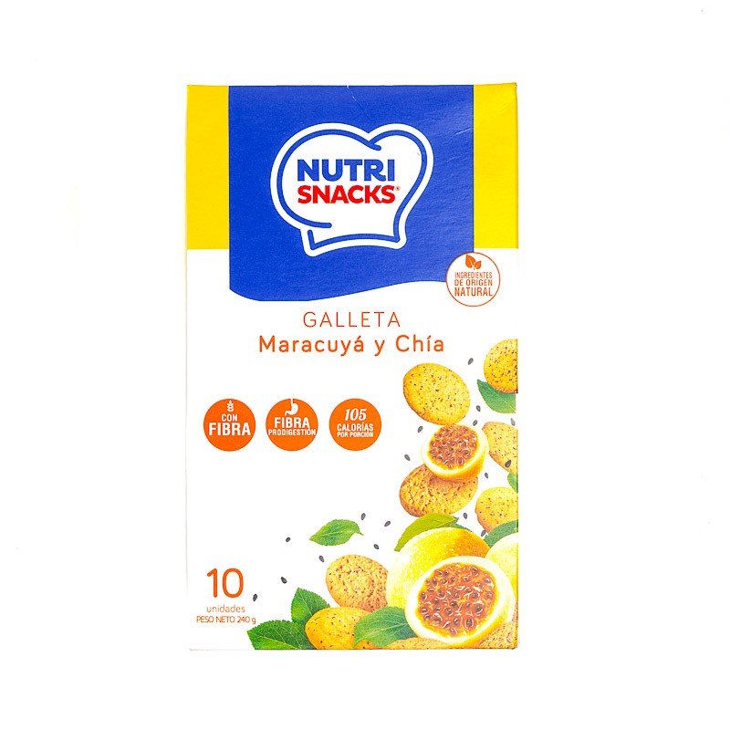 NUTRI GALLETAS S/A CHIA Y MARACUYA 48 G - SUPERMIX