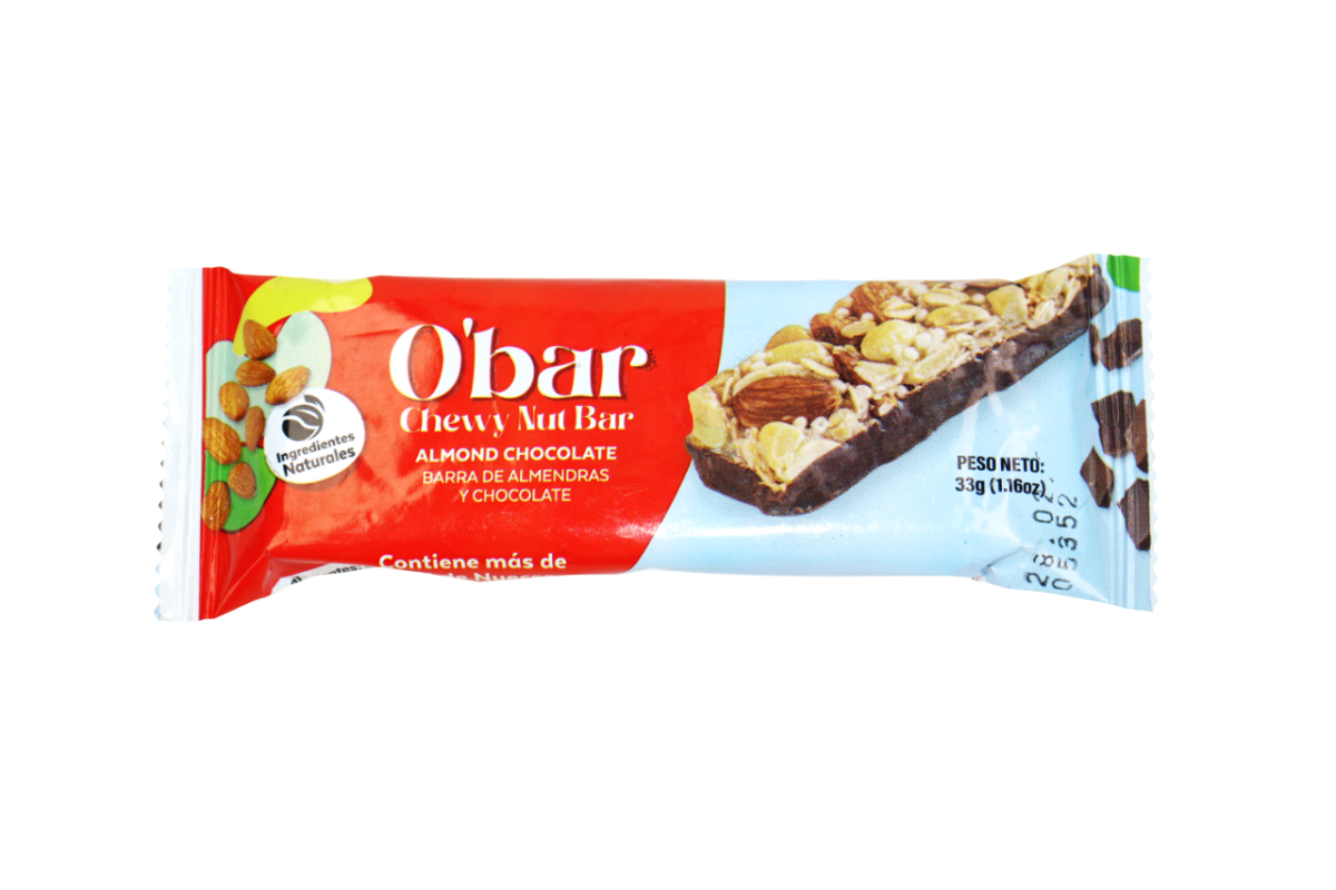 O'BAR BARRA ALMENDRA Y CHOCOLATE 33 GR - SUPERMIX