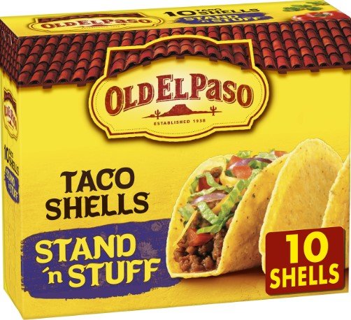 OLD EL PASO TACO SHELLS STAND STUFF 4.7 OZ PAQ. 10 UND - SUPERMIX