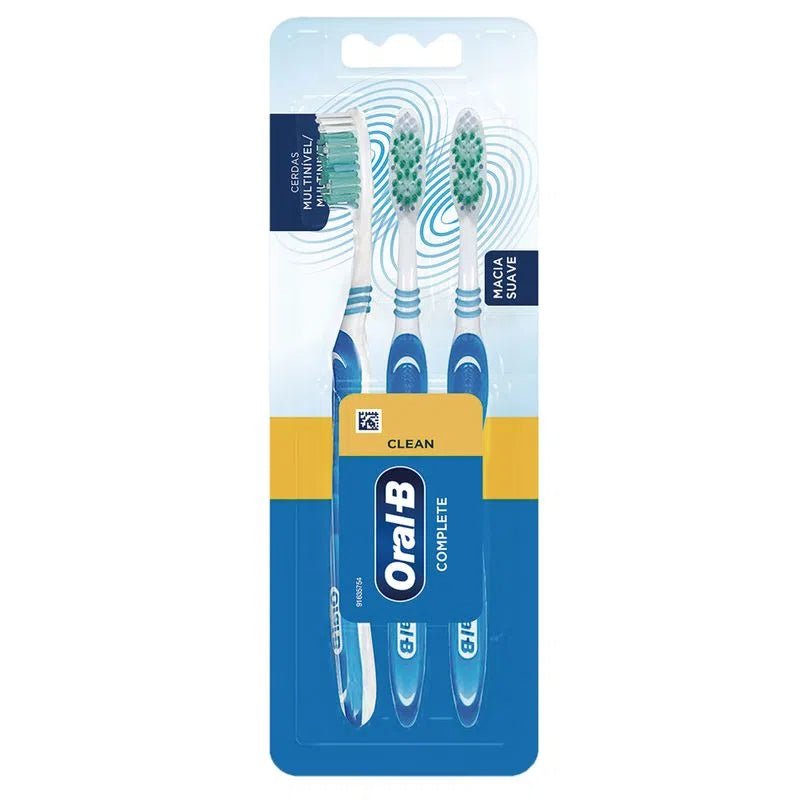 ORAL B CEPILLO COMPLETE LIMPIEZA PROFUNDA M 3 PACK - SUPERMIX