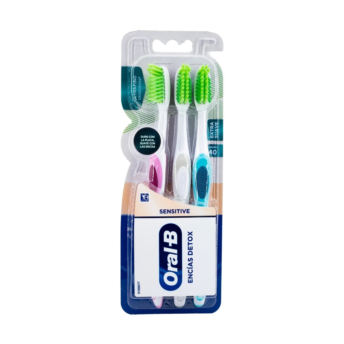 ORAL B CEPILLO ENCIAS DETOX 3 PACK - SUPERMIX