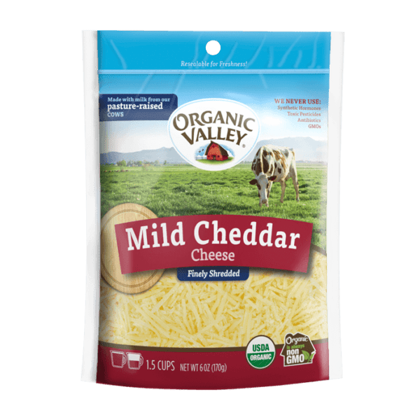 ORGANIC VALLEY CHEDDAR MILD RALLADO 6oz - SUPERMIX