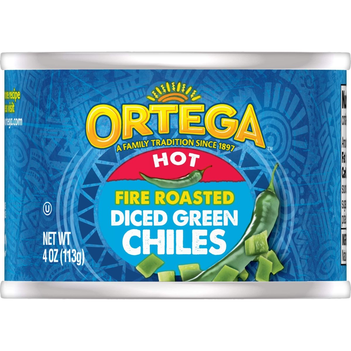 ORTEGA DICED CHILIS 4 OZ - SUPERMIX