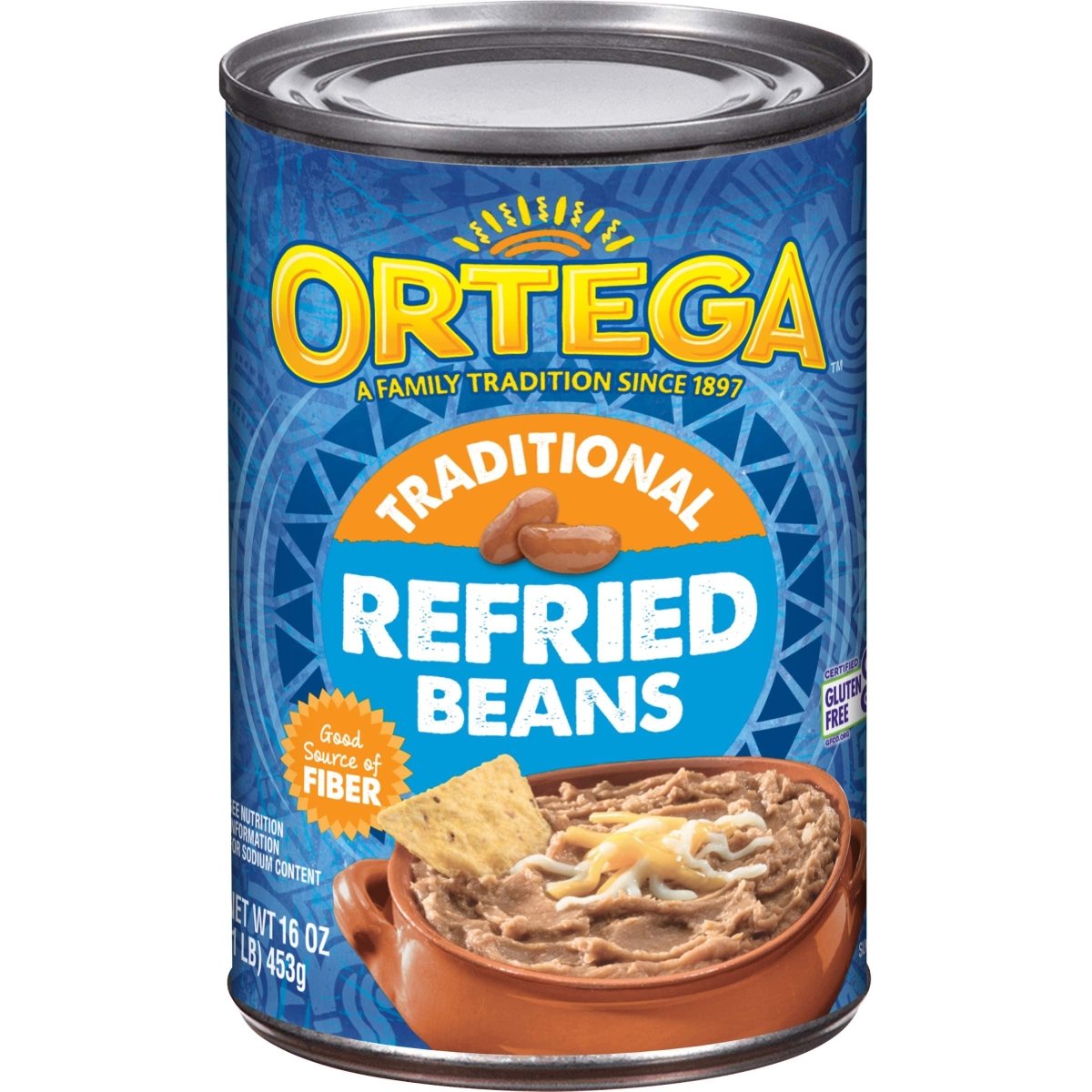 ORTEGA REFRIED BEANS 16 OZ - SUPERMIX