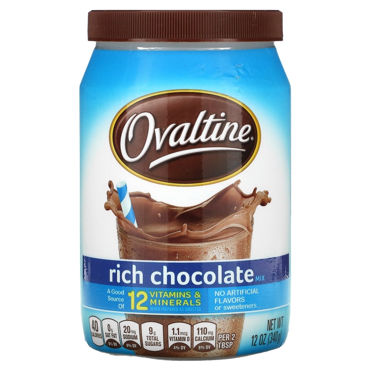 OVALTINE RICH CHOCOLATE 12 OZ - SUPERMIX