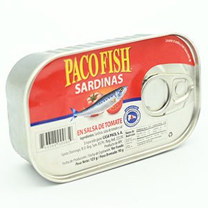 PACO FISH SARDINAS PLANAS EN TOMATE 125 GRS - SUPERMIX