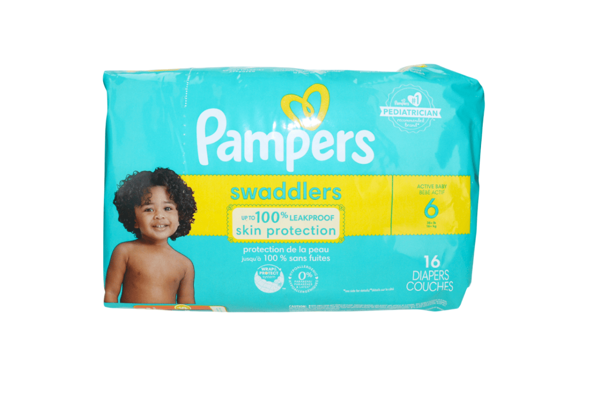 PAMPERS SWADDLERS S6 JUMBO 4/16 - SUPERMIX