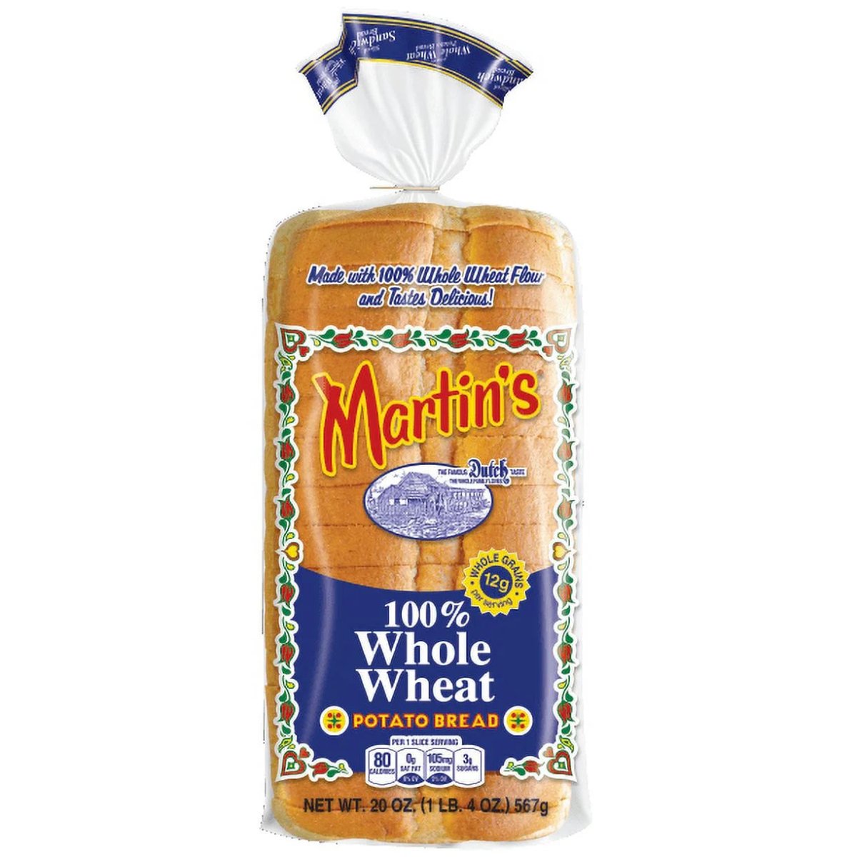 PAN MARTIN'S 100% WHOLE WHEAT 20 OZ - SUPERMIX