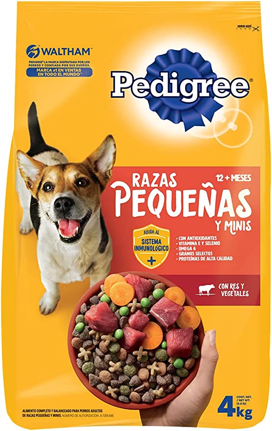 PEDIGREE RAZAS PEQUENAS 4/4 KG. - SUPERMIX