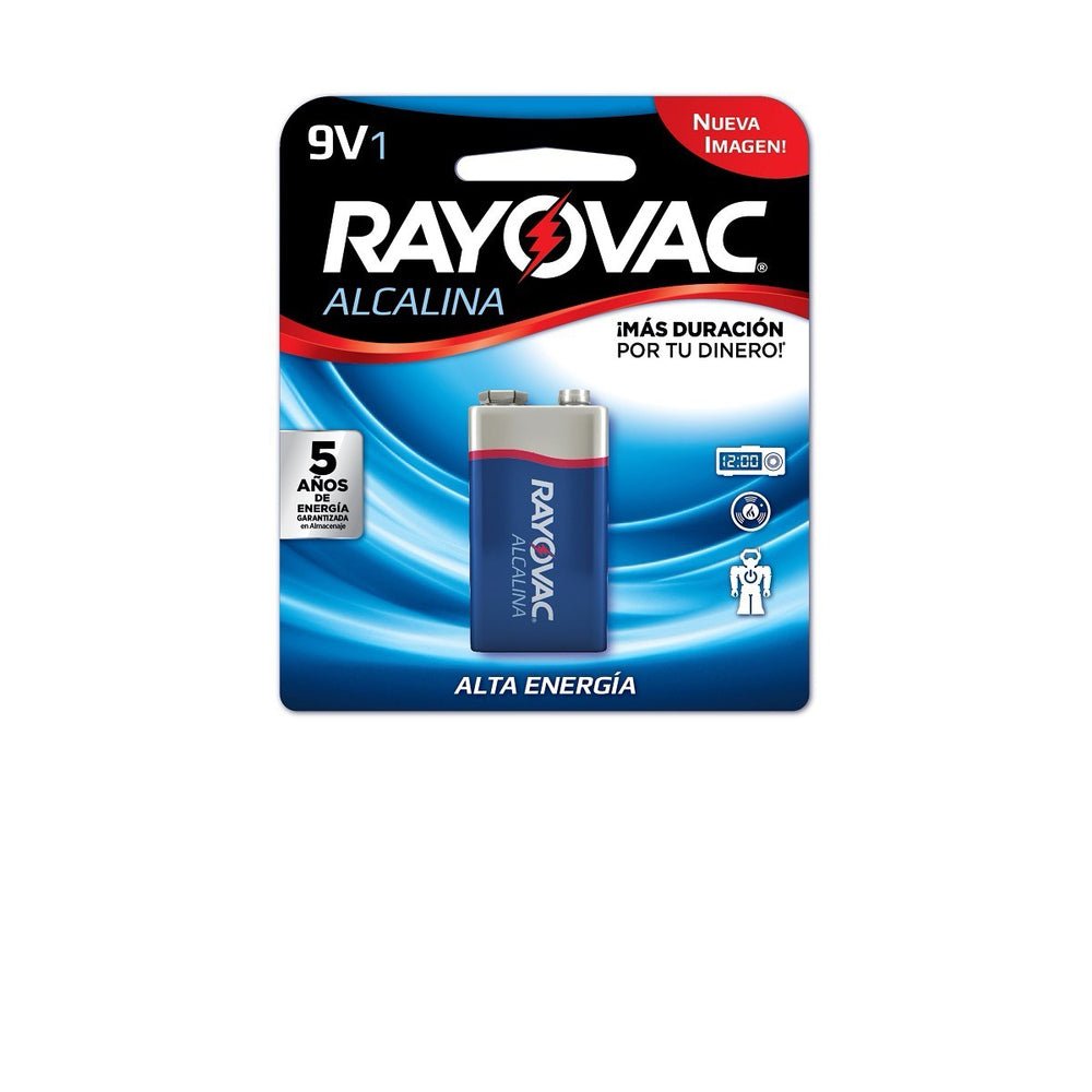 PILA 9V ALCALINA A1604 - 1LA RAYOVAC - SUPERMIX