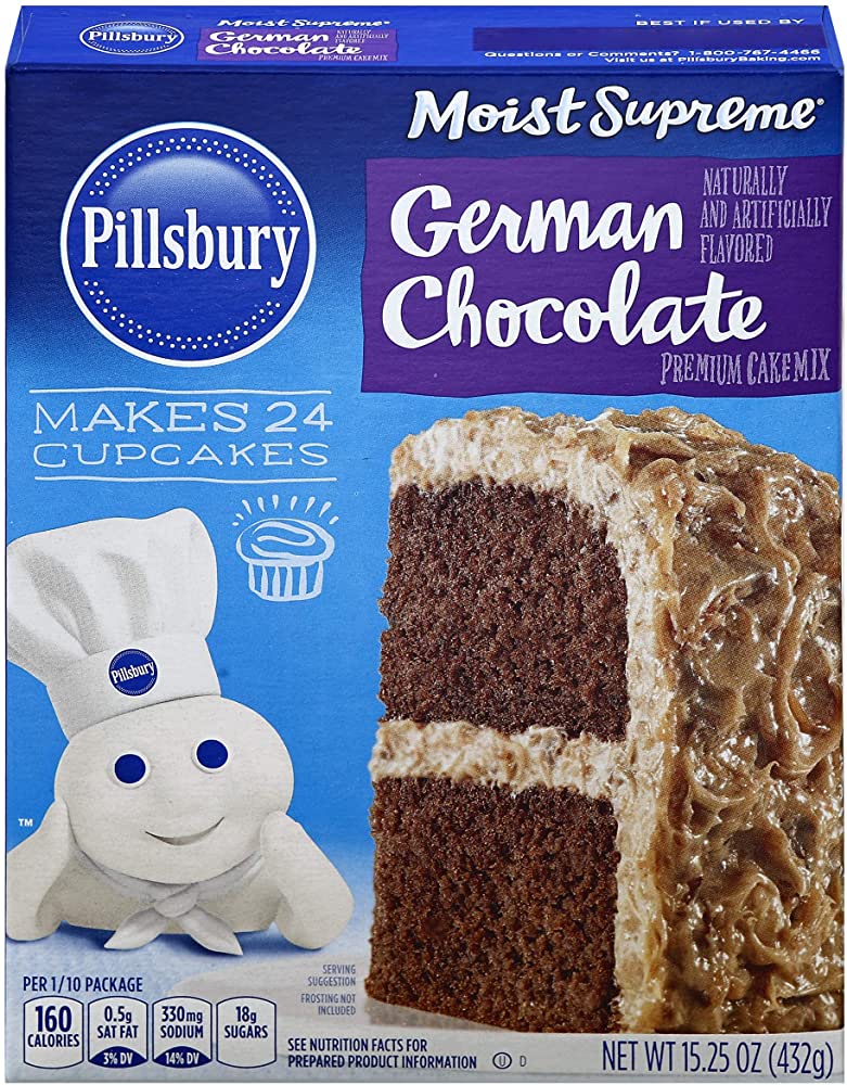 PILLSBURY CAKE GERMAN CHOCOLATE 15.25 OZ - SUPERMIX