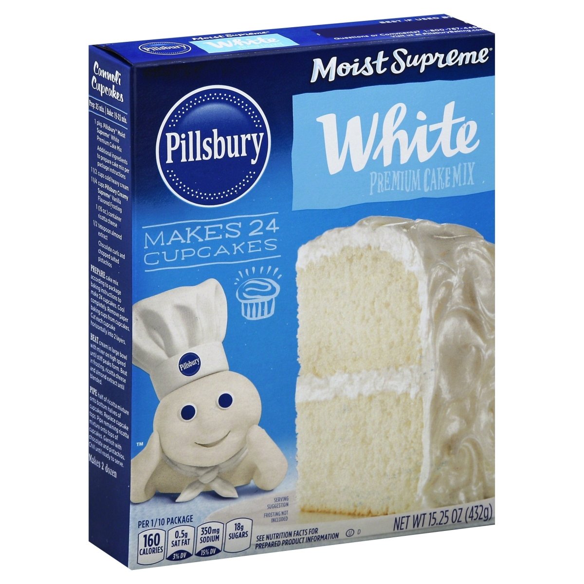 PILLSBURY CAKE WHITE 15.25 OZ - SUPERMIX