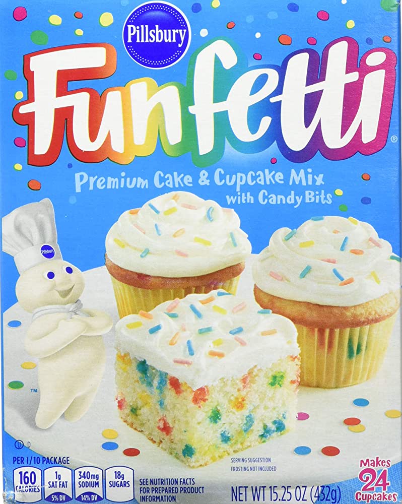 PILLSBURY FUNFETTI MEZCLA DE BIZCOCHO 12/13.22 OZ - SUPERMIX
