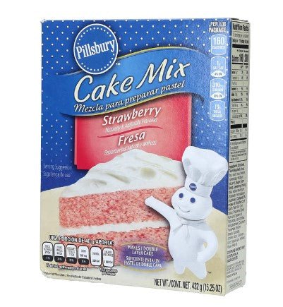 PILLSBURY STRAWBERRY MEZCLA BIZCOCHO 12/13.22 OZ - SUPERMIX