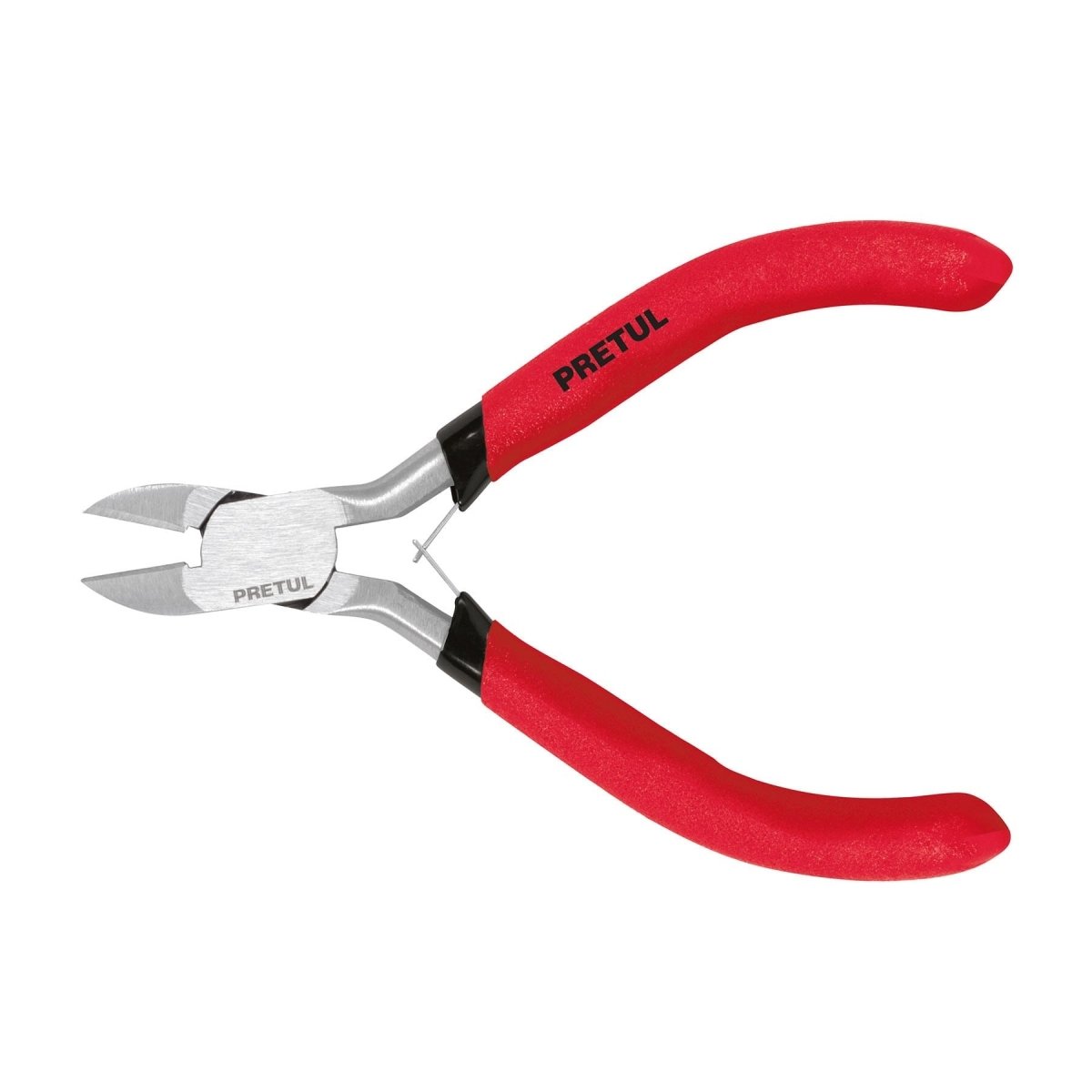 PINZA 4" PEQUEÑA DE CORTE DIAGONAL MANGO PLASTICO PRETUL.. - SUPERMIX