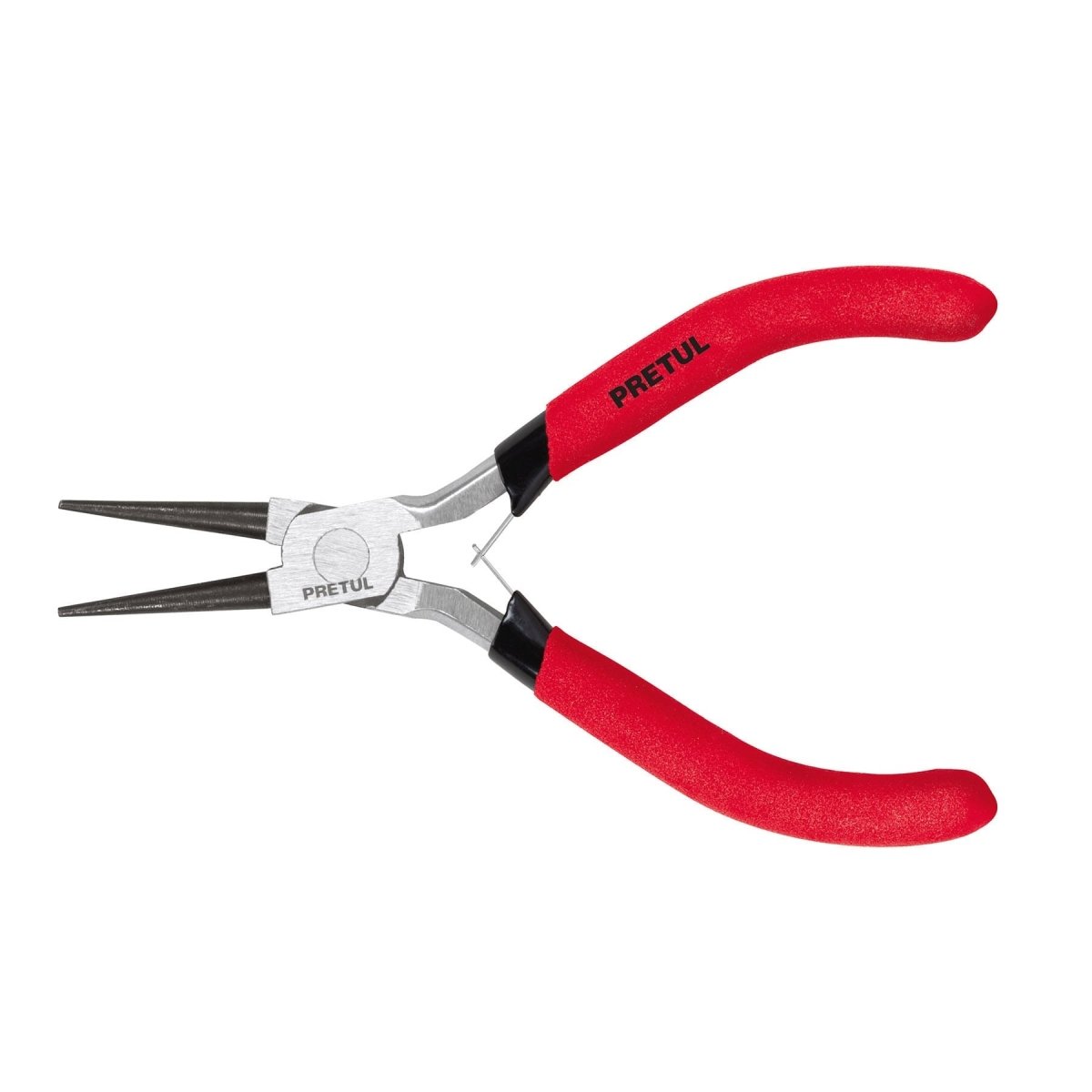 PINZA 5" PEQUEÑA DE PUNTA REDONDA MANGO PLASTICO PRETUL - SUPERMIX