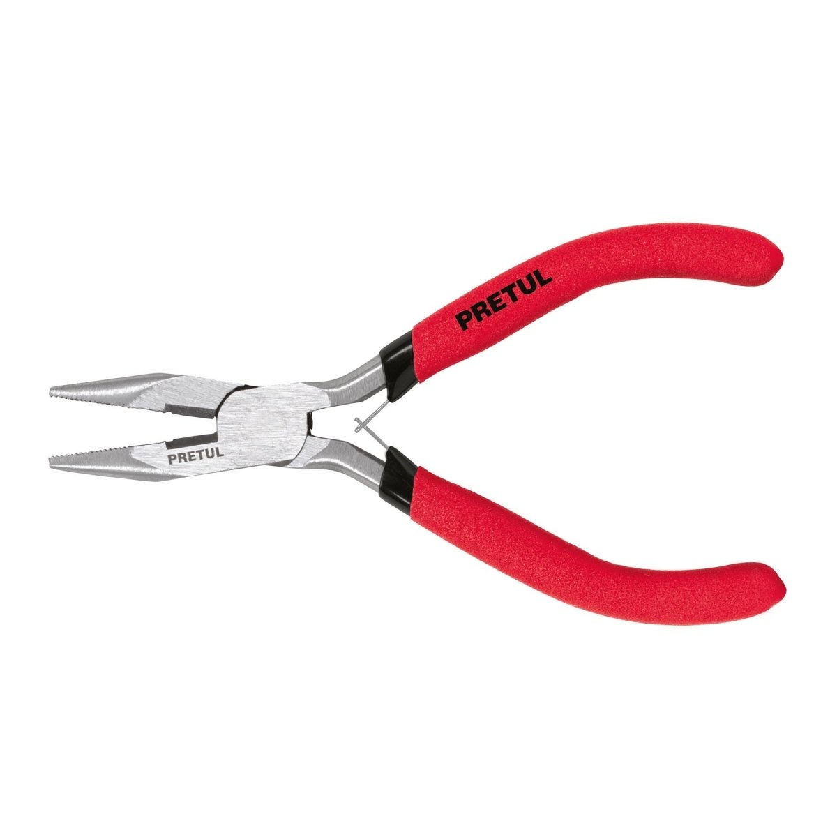 PINZA 5" PEQUEÑA DE PUNTA Y CORTE MANGO PLASTICO PRETUL.. - SUPERMIX