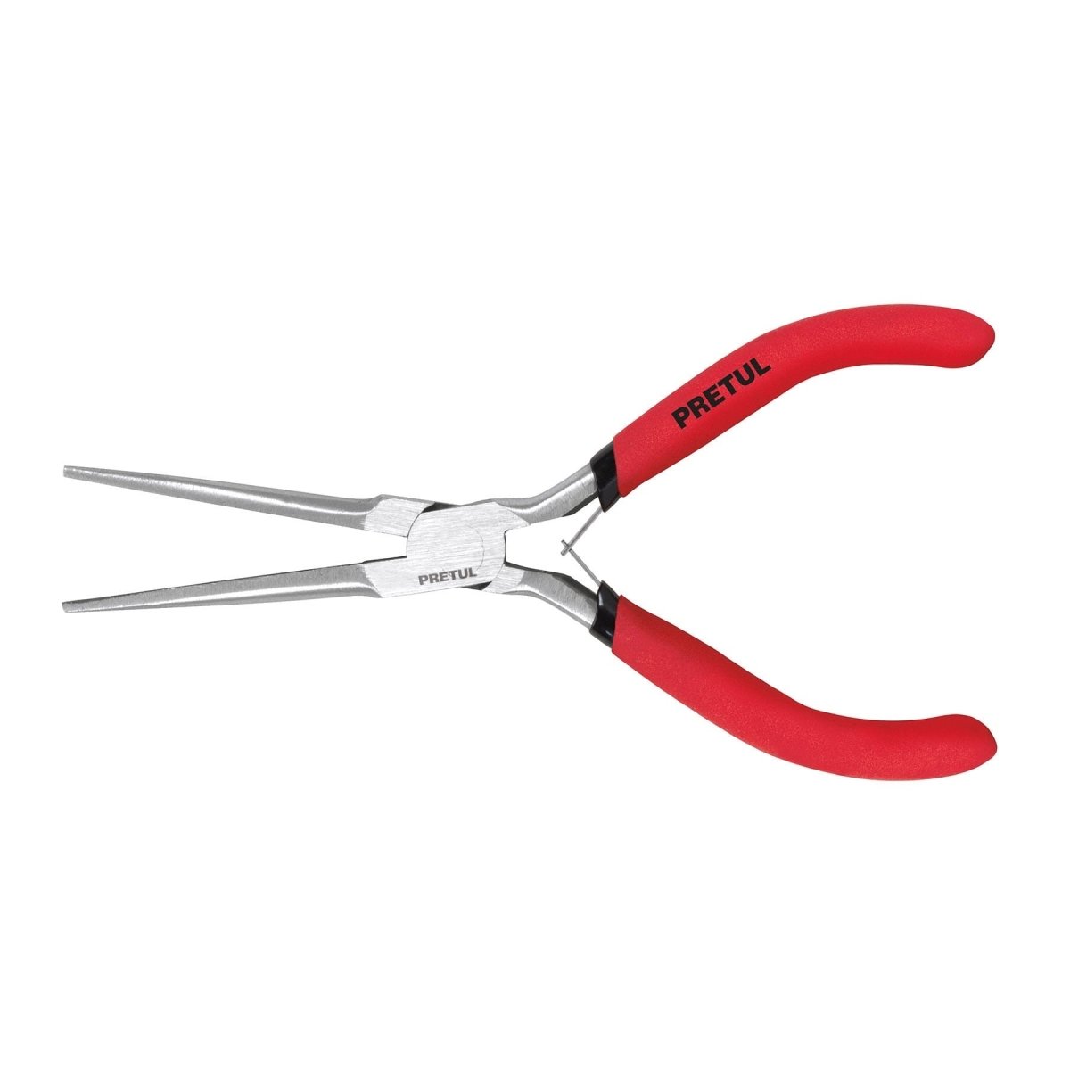 PINZA 6" PEQUEÑA DE PUNTA DE AGUJA MANGO PLASTICO PRETUL - SUPERMIX