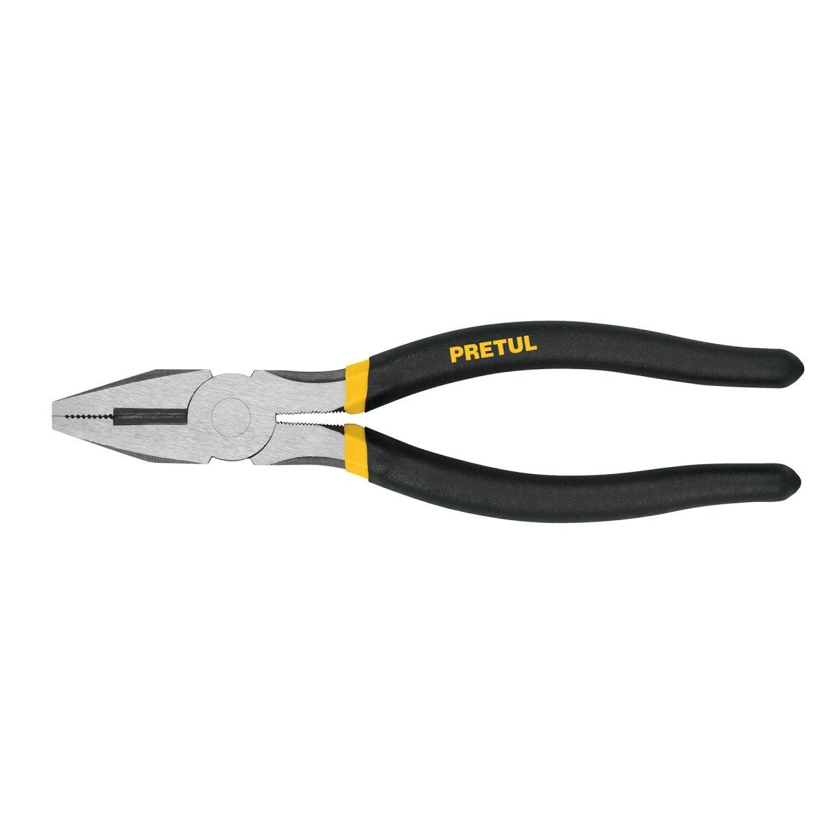 PINZA 8" DE ELECTRICISTA MANGO PLASTICO PRETUL.. - SUPERMIX
