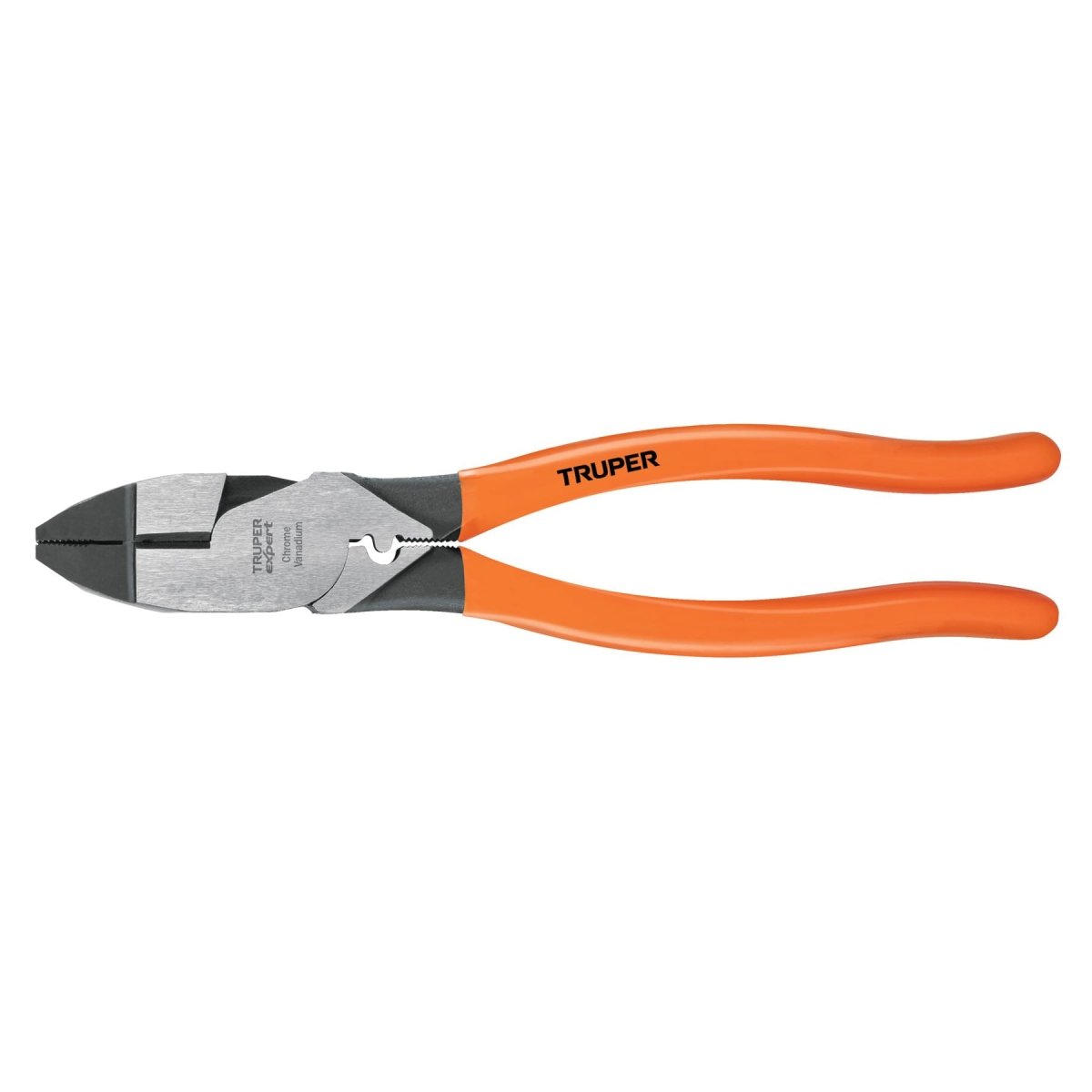 PINZA PARA ELECTRICISTA 9" CON PONCHADOR DE TERMINALES, TRUPER - SUPERMIX