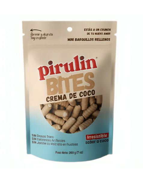 PIRULIN BITES CREMA DE COCO 200 GR - SUPERMIX
