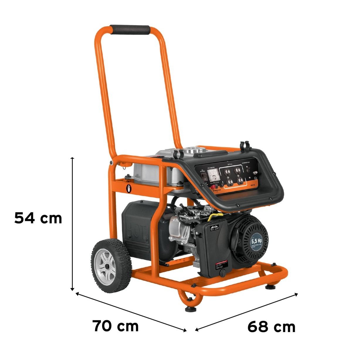 PLANTA ELECTRICA 5.5KW MOTOR 13 HP DE GASOLINA TRUPER - SUPERMIX