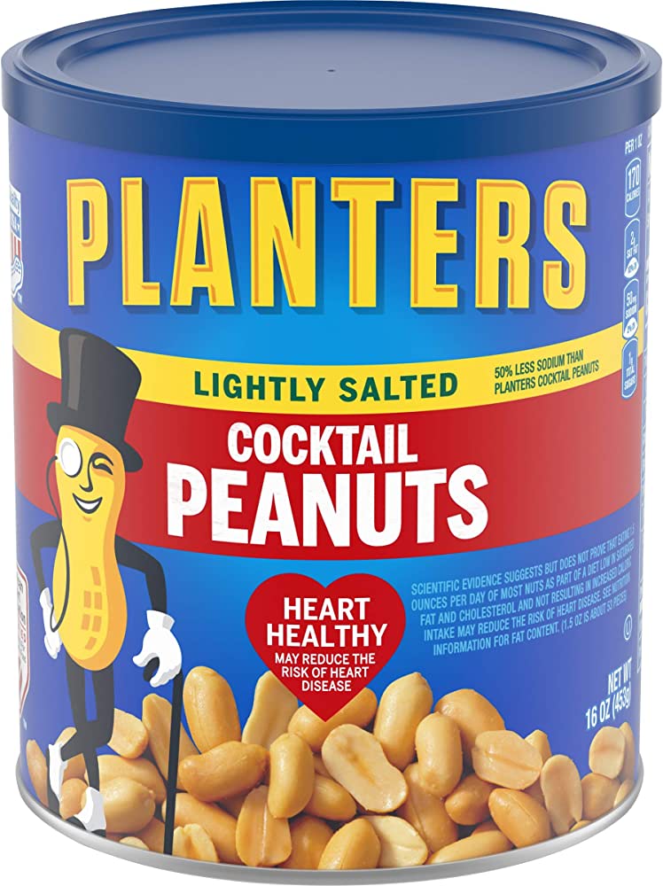 PLANTERS COCKTAIL PEANUTS LYLI SALTED 1LB - SUPERMIX