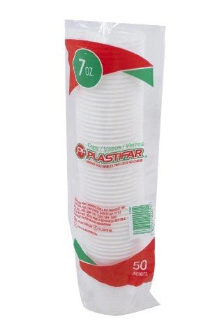 PLASTIFAR VASOS PLASTICOS 7 OZ 50 UND - SUPERMIX