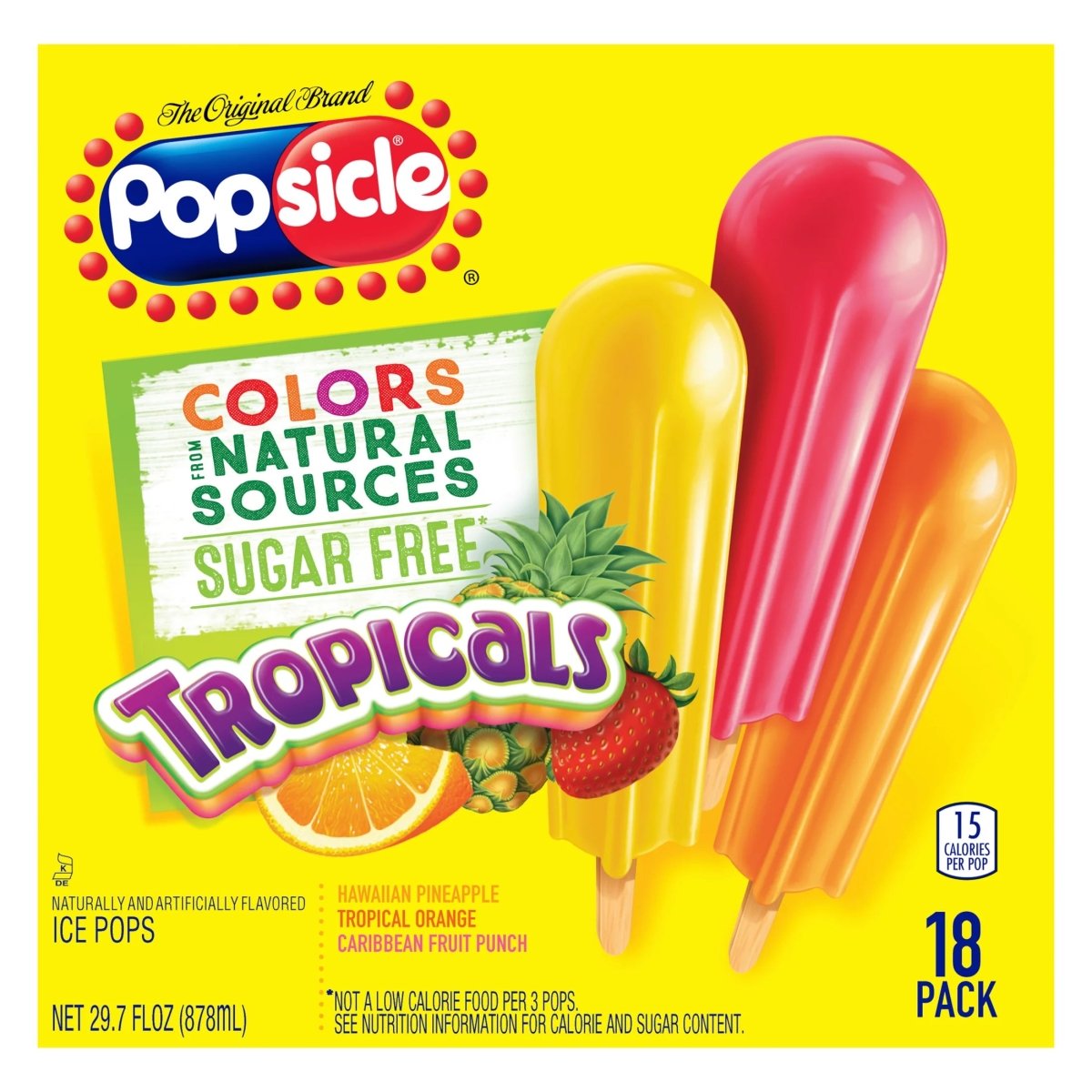 POPSICLE SF TROPICALS 18PK 29.7 FZ - SUPERMIX