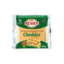 PRESIDENTE LIGHT QUESO EN LONJAS 200 GR - SUPERMIX