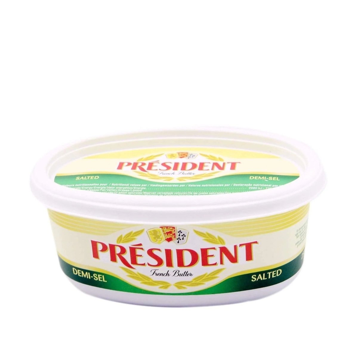 PRESIDENTE MANTEQUILLA TARRO OVAL C/SAL 250 GR - SUPERMIX