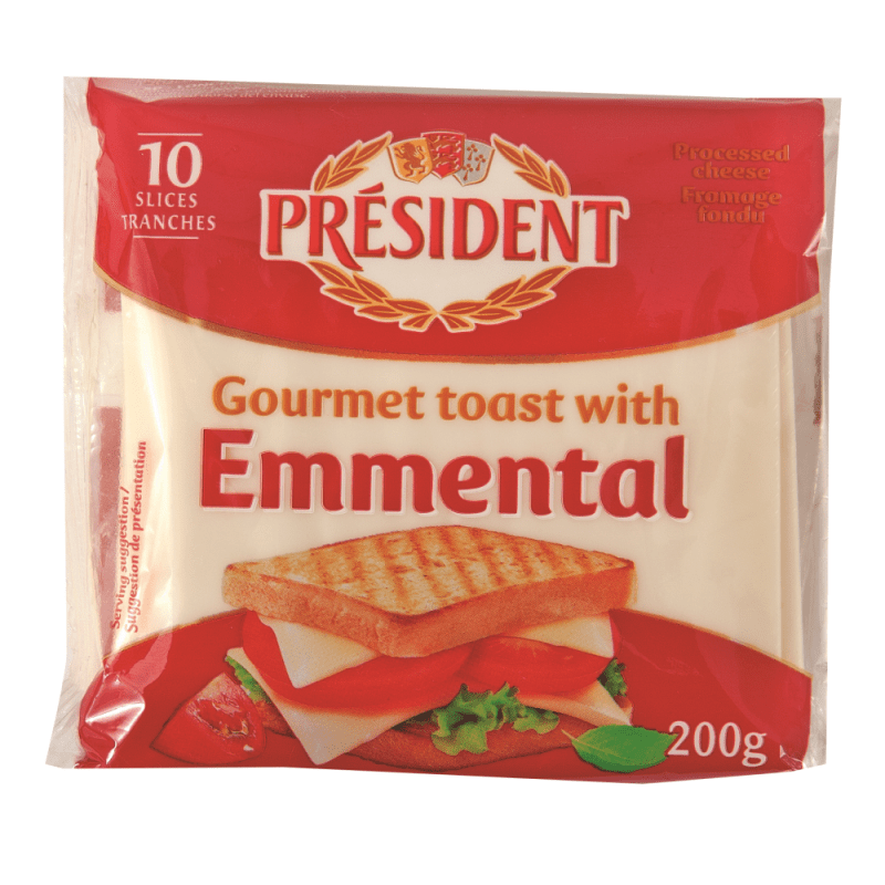 PRESIDENTE QUESO EMENTAL EN LONJAS 200 GR - SUPERMIX