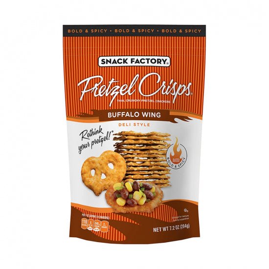 PRETZEL CRISPS GALLETAS BUFFALO WING 7.2 OZ - SUPERMIX