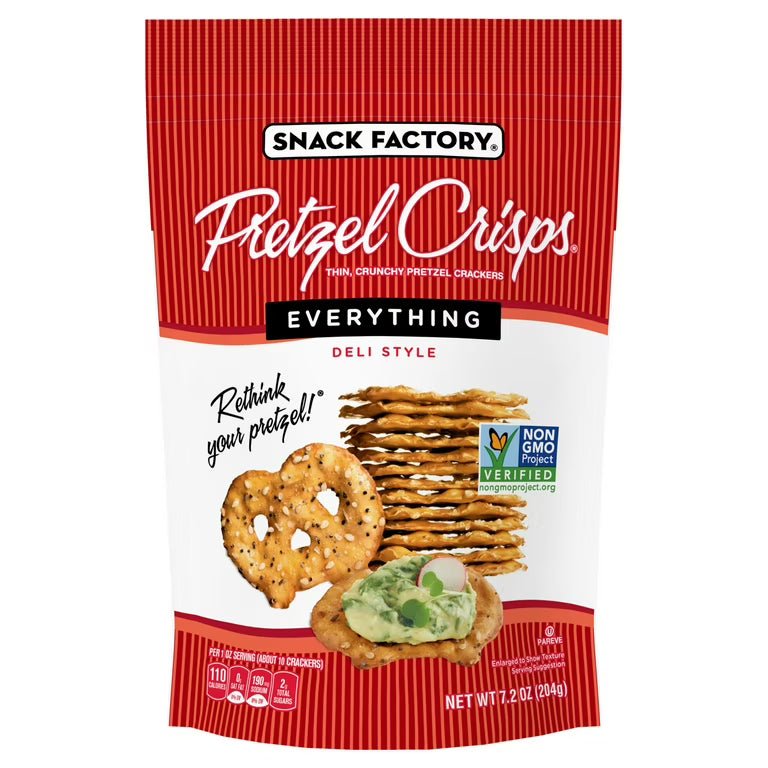 PRETZEL CRISPS GALLETAS EVERITHING 7.2 OZ - SUPERMIX