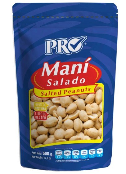 PRO MANI SALADO 500 GR - SUPERMIX