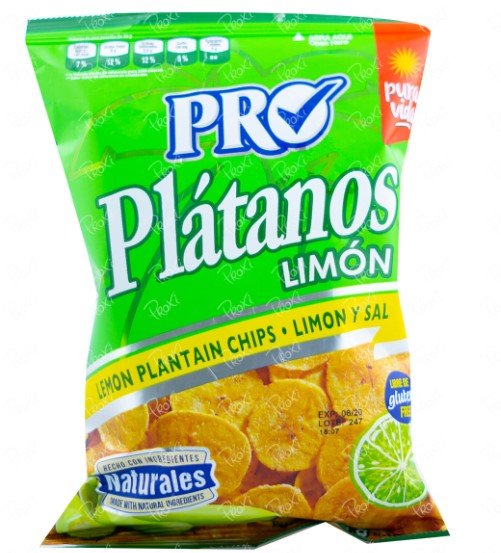 PRO PLATANITOS SABOR LIMON C/ SAL 70.9 GR - SUPERMIX