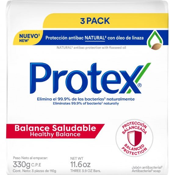 PROTEX JABON ANTIBACTERIAL BALANCE 3 PACK 110 G - SUPERMIX
