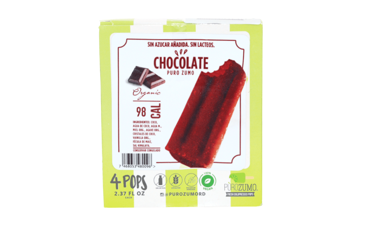 PURO ZUMO PALETA CHOCOLATE 4 UND - SUPERMIX