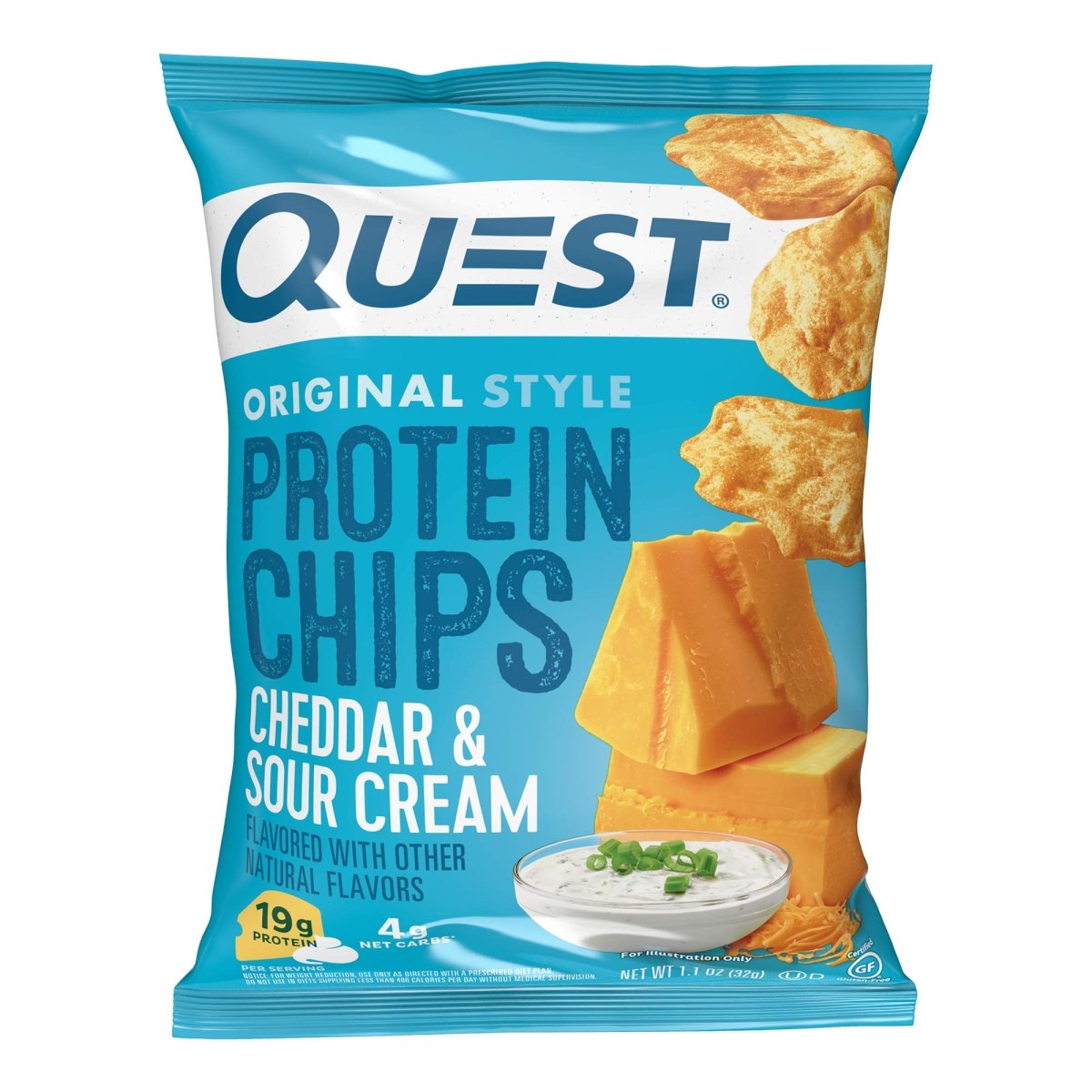 QUESTBAR PROTEIN CHIPS CHEDDAR & SOUR - SUPERMIX